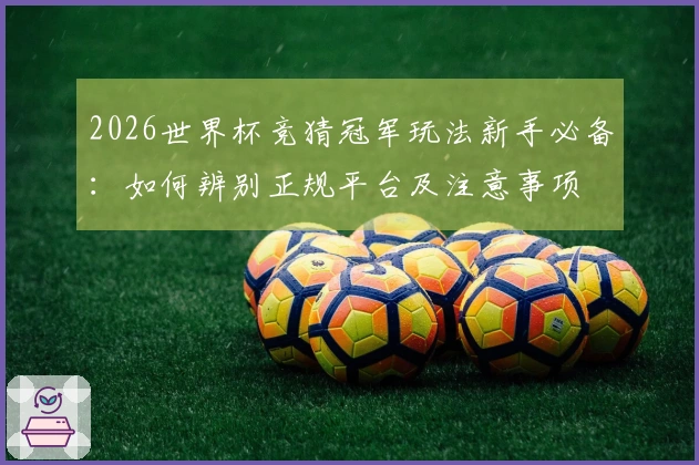2026世界杯竞猜冠军玩法新手必备：如何辨别正规平台及注意事项