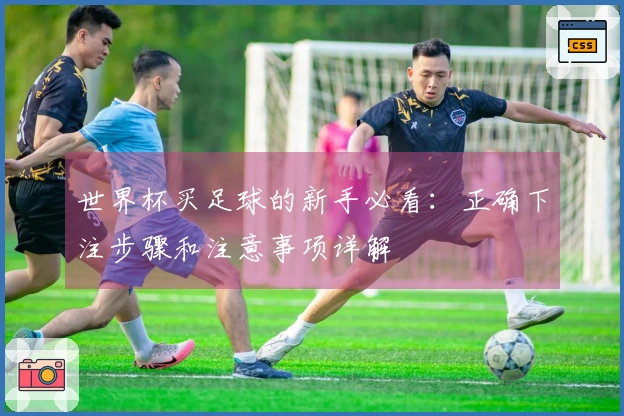 世界杯买足球的新手必看：正确下注步骤和注意事项详解