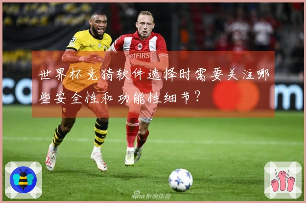 世界杯竞猜软件选择时需要关注哪些安全性和功能性细节？